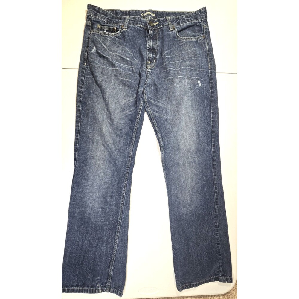 Carbon Jeans Mens Blue 36x32 Denim Straight Jeans. They Do Not Measure Tag Sz